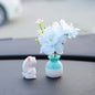 Mini simulation creative vase handicraft ornament, micro landscape ornament, center console car interior jewelry