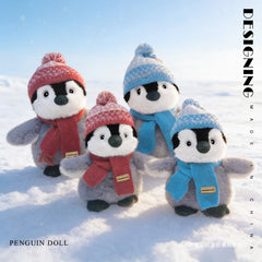 Cute Hat Scarf Penguin Plush Toy