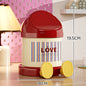 Desktop trash can, home office bedroom dormitory small covered storage bucket