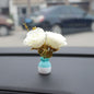 Mini simulation creative vase handicraft ornament, micro landscape ornament, center console car interior jewelry