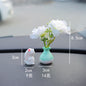 Mini simulation creative vase handicraft ornament, micro landscape ornament, center console car interior jewelry