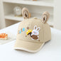 2026 new baseball, male rabbit ears cartoon visor cap cap