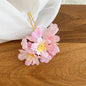 Spring new fabric flower hairpin elegant and exquisite temperament niche idyllic hairpin light luxury high-end hairpin
