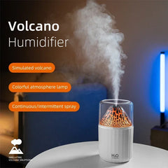 USB Simulation Flame Humidifier with Atmosphere Light Car Fragrance Diffuser Large Mist Maker Home Use Aromatherapy Machine