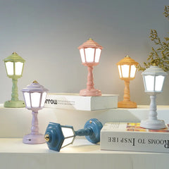 Led Desk Lamps Mini Retro Night Light Touch Room Decor USB Rechargeable Nightlight Eye Protection Bedside Reading Lamp Bedroom