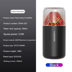 USB Air Humidifier Double Spray Port Essential Oil 350ml Aromatherapy Humificador Cool Mist Maker Fogger Purify for Home Office