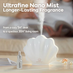 Difusor de aceites esenciales con control remoto, humidificador de aromaterapia USB con luz LED de 7 colores cambiantes, generador de vapor frío ultrasónico silencioso 