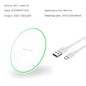 Minimalist Round Desktop Wireless Charger with Ambient Light, Wireless Charging for Phones,