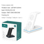 3-in-1 Foldable Desktop Vertical Wireless Charger Phone Stand,
