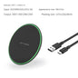 Minimalist Round Desktop Wireless Charger with Ambient Light, Wireless Charging for Phones