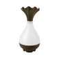 Wood Grain Vase Ultrasonic Cool Mist Air Aromatherapy Diffuser - Silent for Indoor, Car, Office Use - USB Humidifier Essential Oil Diffuser with Ambient Night Light