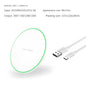Minimalist Round Desktop Wireless Charger with Ambient Light, Wireless Charging for Phones
