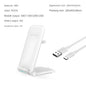3-in-1 Foldable Desktop Wireless Charger, Simultaneous Wireless Charging for Phones