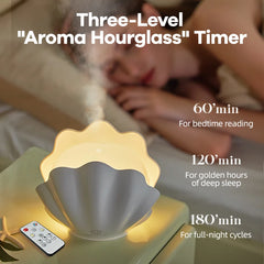 Difusor de aceites esenciales con control remoto, humidificador de aromaterapia USB con luz LED de 7 colores cambiantes, generador de vapor frío ultrasónico silencioso 