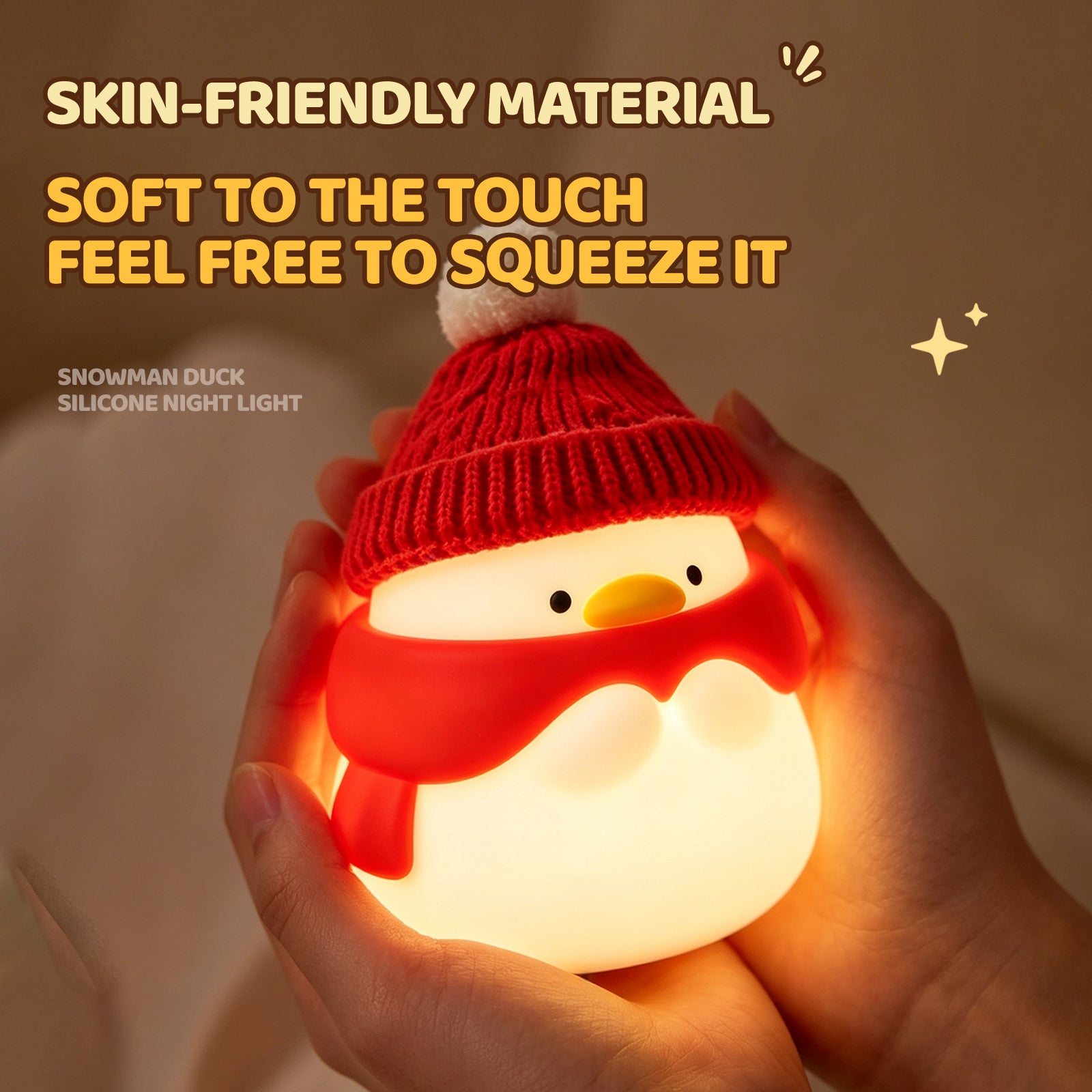Snowman duck night light main image 4