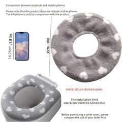 Cozy Knit Toilet Seat Cover - Warm, Elastic, and Washable for All Seasons