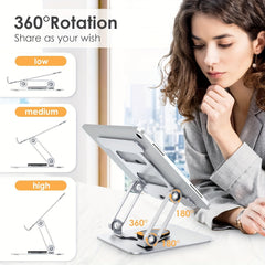Rotatable Tablet & Phone Stand - Adjustable Desktop Holder - Universal for Smartphones & Tablets - Wholesale Bulk Supply
