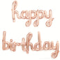 1 Set Of Conjoined Letters Happy Birthday Aluminum Foil Balloon Happy Birthday Aluminum Foil Balloon, Halloween Decorations, Christmas Decorations, Themed Balloons, Chrome Balloons for Birthday, Reusable Balloon Garland, Halloween Foil Balloons, Balloon S