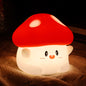 Regalo de San Valentín, luz nocturna con forma de hongo, carga USB, estilo de dibujos animados, brillo ajustable al tacto, brillo dual, temporizador de apagado, iluminación nocturna, ambiente cálido, regalo para jóvenes para Halloween y Navidad.