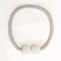 2pcs Delicate Magnetic Curtain Tiebacks With Small Faux Pearl, For Bedroom Living Room Home Decor