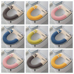 Toilet seat cover, household toilet seat cushion with zipper, suitable for all seasons, waterproof and washable.