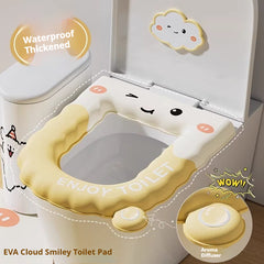 Scented Toilet Seat Covers, Adhesive Waterproof Design, Thickened & Long-Lasting, Eliminates Odors,  Bathroom Hygiene