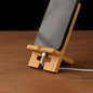 Natural Style Portable Bamboo Phone Stand - Detachable Desktop Holder - Minimalist & Rustic Design for Home Office, School & Workspace Organization - Stylish Desk Accessory - Perfect Thanksgiving & Christmas Gift - Wholesale Bulk Supply