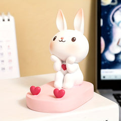 1pc Cartoon Bunny Desktop Decorative Phone & Tablet Stand - Creative Holder - Perfect Birthday & Valentine’s Gift - Wholesale Bulk Supply