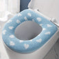Cozy Knit Toilet Seat Cover - Warm, Elastic, and Washable for All Seasons