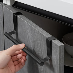 An Elegant Stainless Steel Towel Rack - Stylish, No Need To Drill Holes To Hang On The Door - Perfect For Storing Towels In The Bathroom And Kitchen, A Durable Space-saving Shelf