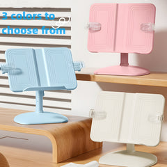 Adjustable Multi-Function Reading Stand - Height & Angle Adjustable - Durable ABS Construction - Compatible with Books, Tablets & Smartphones - Office, Bedside & Desk Use - 3 Colors Available - Wholesale & Bulk Supply