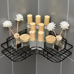Corner Shower Rack - Rust-Resistant, Wall-Mounted Bathroom Storage Shelf, Suitable For Storing Shampoo, Toner, And Cosmetics.