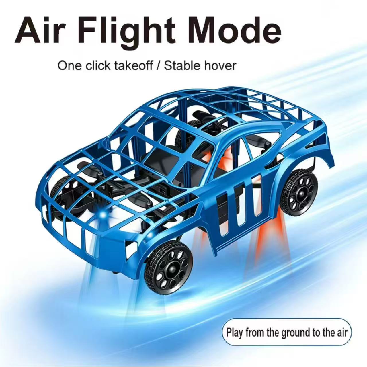 S65 Blue land and air RC car drone