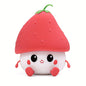 1200mAh Adorable Strawberry Mini Night Light - DIY Desk & Reading Lamp; Ambient Lighting; Creative Bedroom & Study Table Decor Toy