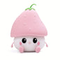 1200mAh Adorable Strawberry Mini Night Light - DIY Desk & Reading Lamp; Ambient Lighting; Creative Bedroom & Study Table Decor Toy