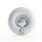 800mAh Donut-Shaped Cat Night Light with Desktop Stand - Magnetic Hallway Room Motion Sensor Light with Dual Light and Motion Sensors