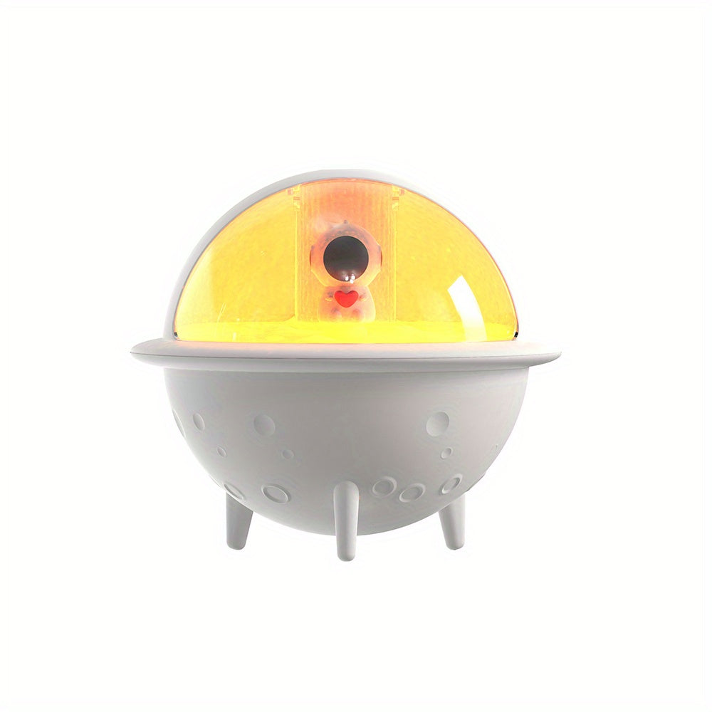Astronaut Ultrasonic Cool Mist Humidifier with USB Multicolor Ambient Night Light, Essential Oil Diffuser