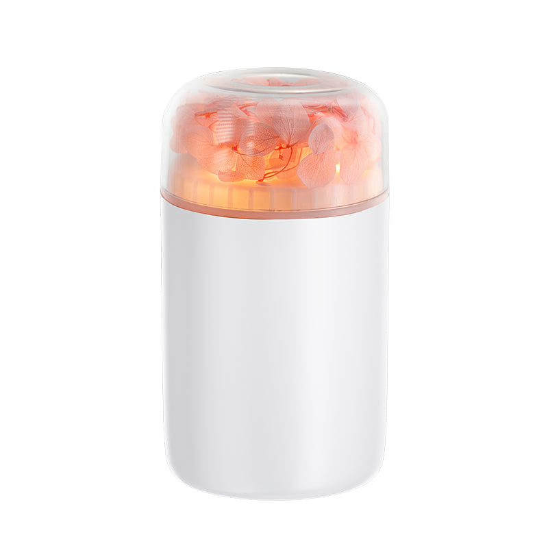 SX-J06 white flower humidifier with warm-colored light